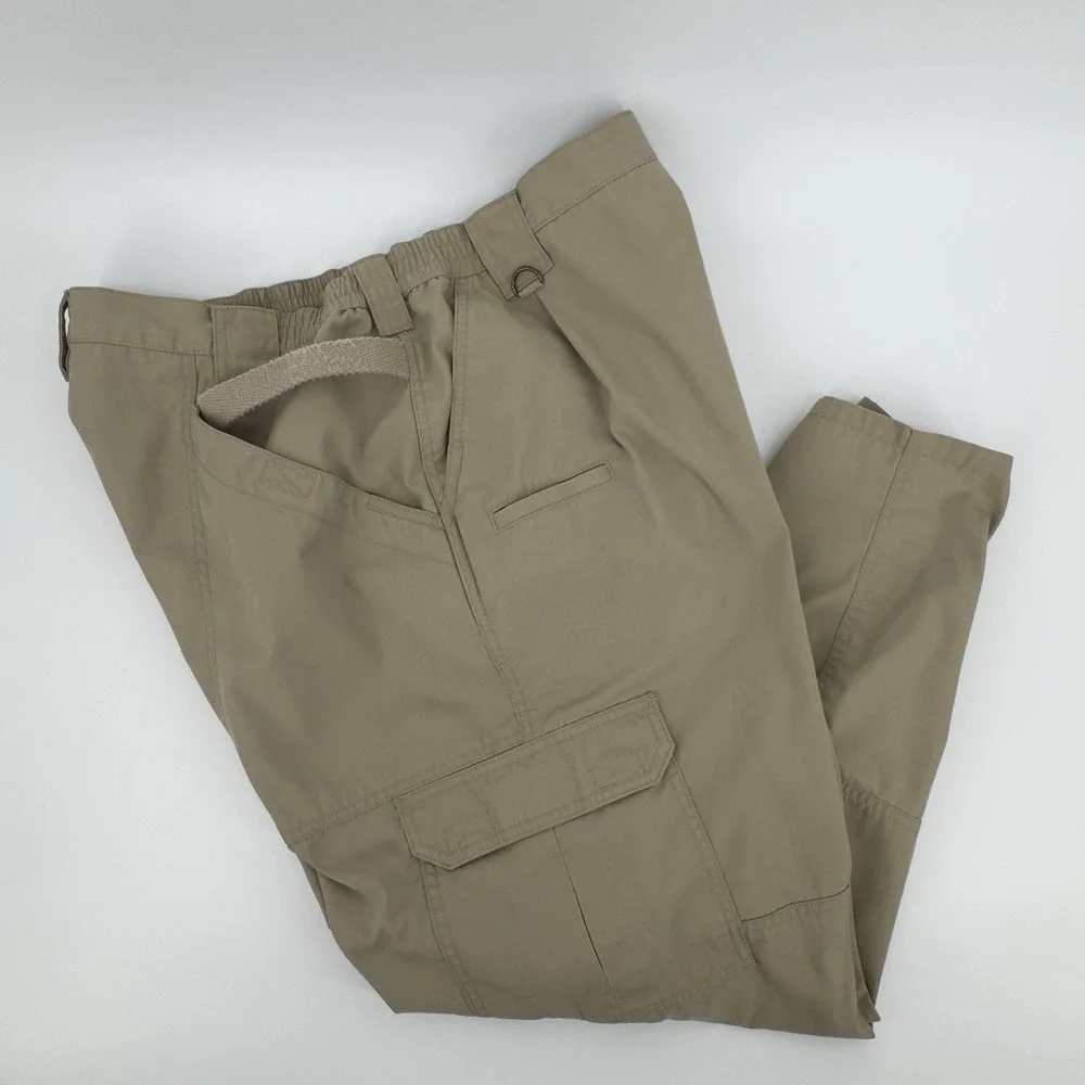 5.11 Tactical Cargo Pants Mens 40x30 Khaki Ripstop Utility Workwear‎ Gorpcore